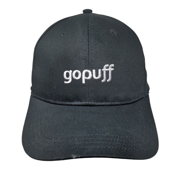 Gopuff Slideback Hat Black One Size Adjustable 6 Panel Embroidered - Picture 1 of 9
